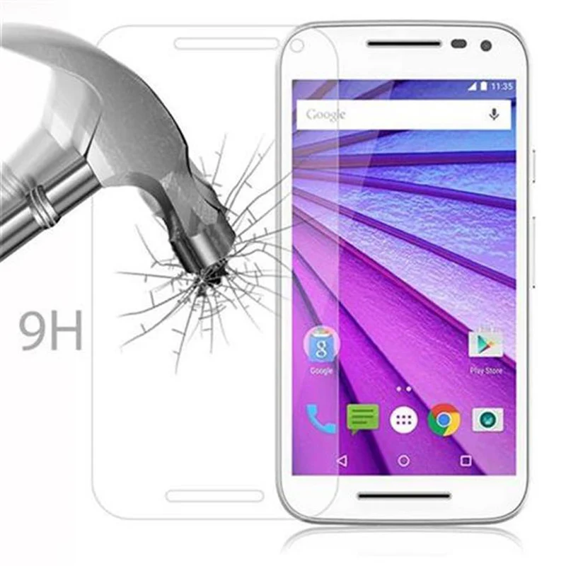 Cadorabo Panzer Folie kompatibel mit Motorola MOTO G3 - Schutzfolie Gehärtetes (Tempered) Display-Schutzglas in 9H Härte mit 3D Touch Kompatibilität
