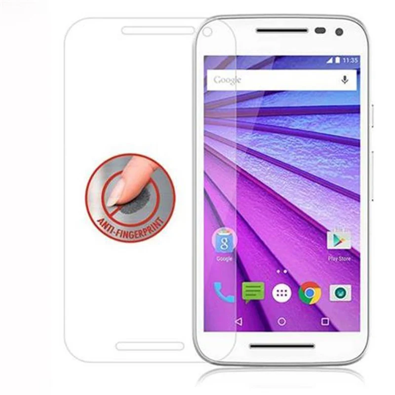 Cadorabo Panzer Folie kompatibel mit Motorola MOTO G3 - Schutzfolie Gehärtetes (Tempered) Display-Schutzglas in 9H Härte mit 3D Touch Kompatibilität