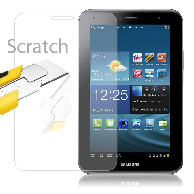 Cadorabo Panzer Folie kompatibel mit Samsung Galaxy Tab 2 (8 Zoll) Gehärtetes (Tempered) Display-Schutzglas in 9H Härte mit 3D Touch Kompatibilität