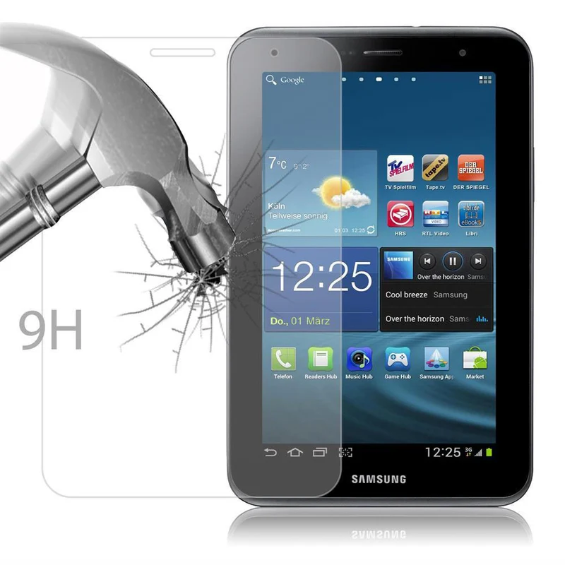 Cadorabo Panzer Folie kompatibel mit Samsung Galaxy Tab 2 (8 Zoll) Gehärtetes (Tempered) Display-Schutzglas in 9H Härte mit 3D Touch Kompatibilität