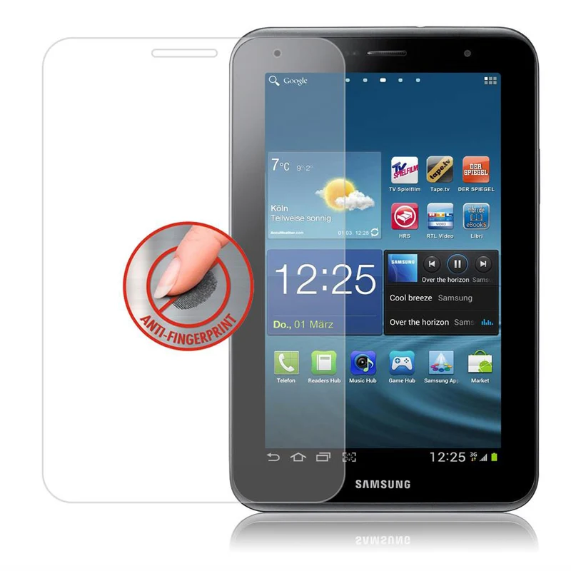 Cadorabo Panzer Folie kompatibel mit Samsung Galaxy Tab 2 (8 Zoll) Gehärtetes (Tempered) Display-Schutzglas in 9H Härte mit 3D Touch Kompatibilität
