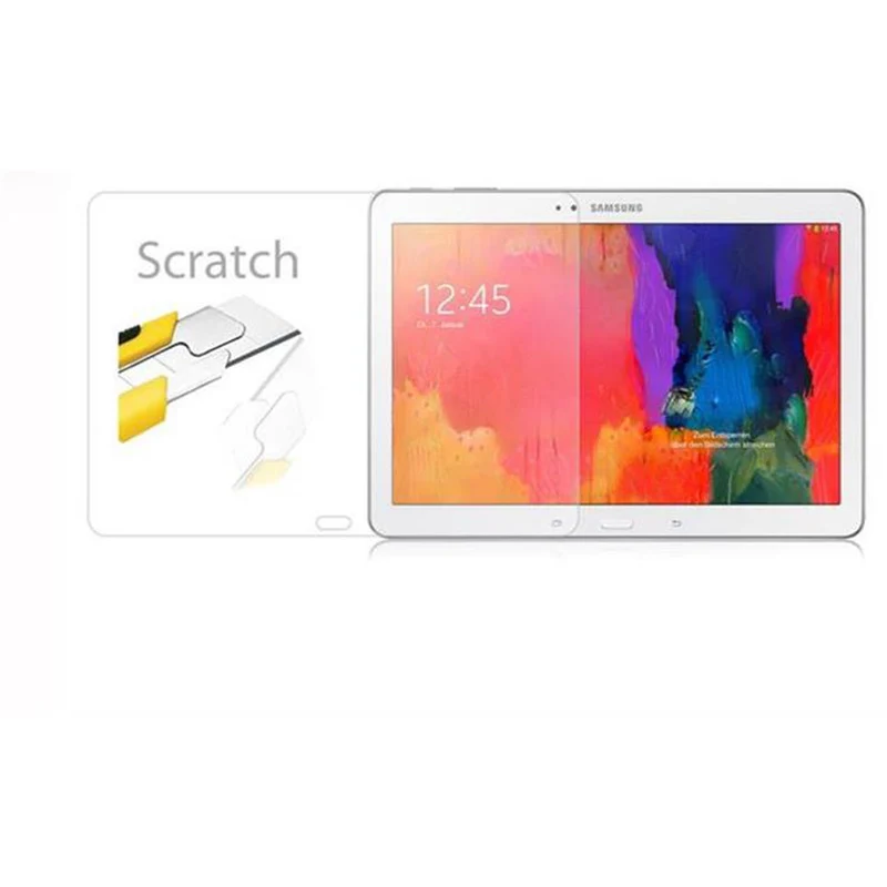 Cadorabo Panzer Folie kompatibel mit Samsung Galaxy NOTE 10.1 2014 / Tab PRO 10.1 Gehärtetes (Tempered) Display-Schutzglas in 9H Härte mit 3D Touch Kompatibilität