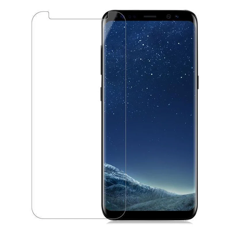 Cadorabo Panzer Folie kompatibel mit Samsung Galaxy S8 - Schutzfolie Gehärtetes (Tempered) Display-Schutzglas in 9H Härte mit 3D Touch Kompatibilität