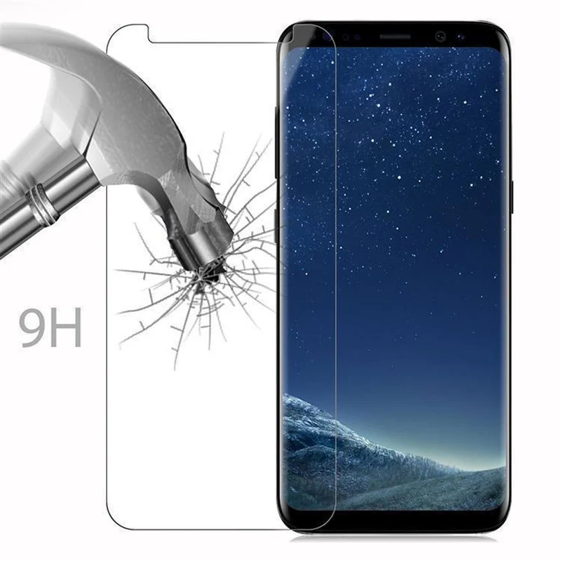 Cadorabo Panzer Folie kompatibel mit Samsung Galaxy S8 - Schutzfolie Gehärtetes (Tempered) Display-Schutzglas in 9H Härte mit 3D Touch Kompatibilität