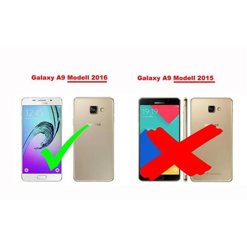 Cadorabo Panzer Folie kompatibel mit Samsung Galaxy A9 2016 - Schutzfolie Gehärtetes (Tempered) Display-Schutzglas in 9H Härte mit 3D Touch Kompatibilität