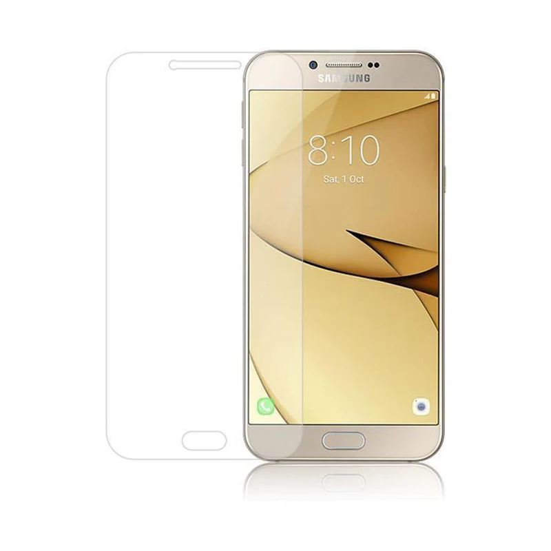 Cadorabo Panzer Folie kompatibel mit Samsung Galaxy A8 2016 - Schutzfolie Gehärtetes (Tempered) Display-Schutzglas in 9H Härte mit 3D Touch Kompatibilität