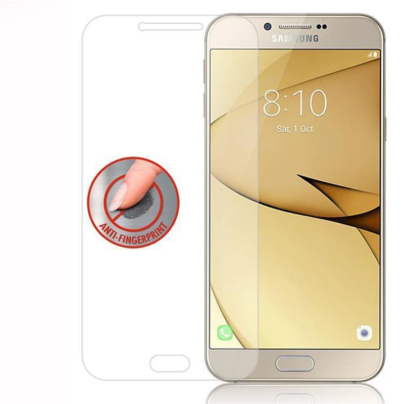 Cadorabo Panzer Folie kompatibel mit Samsung Galaxy A8 2016 - Schutzfolie Gehärtetes (Tempered) Display-Schutzglas in 9H Härte mit 3D Touch Kompatibilität