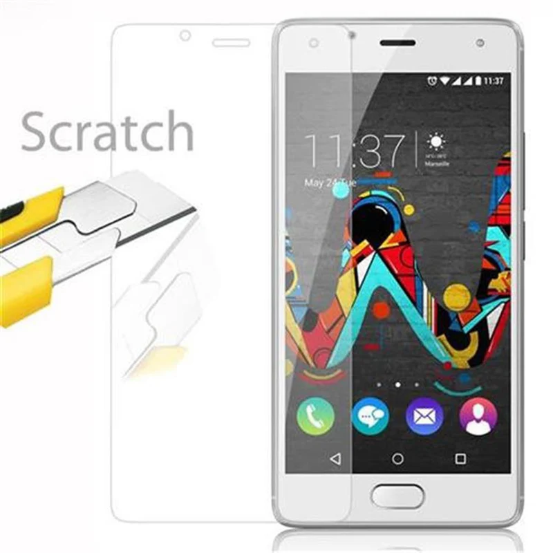 Cadorabo Panzer Folie kompatibel mit WIKO U FEEL - Schutzfolie Gehärtetes (Tempered) Display-Schutzglas in 9H Härte mit 3D Touch Kompatibilität
