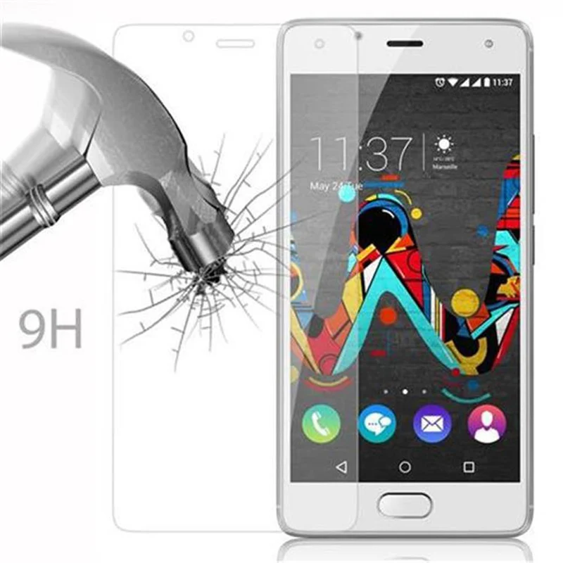 Cadorabo Panzer Folie kompatibel mit WIKO U FEEL - Schutzfolie Gehärtetes (Tempered) Display-Schutzglas in 9H Härte mit 3D Touch Kompatibilität