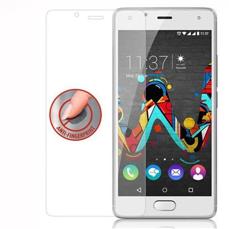 Cadorabo Panzer Folie kompatibel mit WIKO U FEEL - Schutzfolie Gehärtetes (Tempered) Display-Schutzglas in 9H Härte mit 3D Touch Kompatibilität