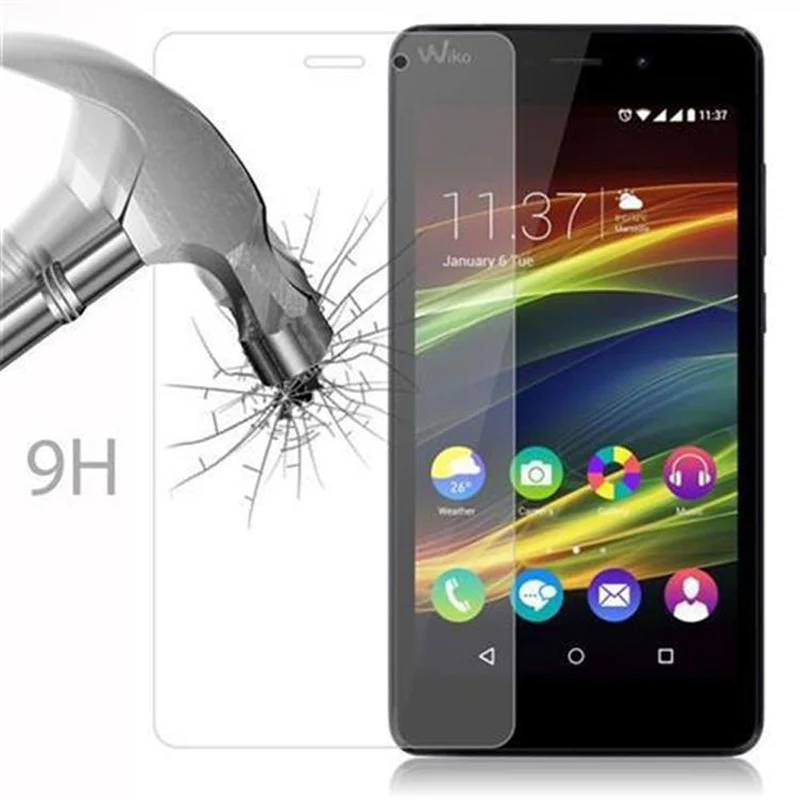 Cadorabo Panzer Folie kompatibel mit WIKO SLIDE 2 - Schutzfolie Gehärtetes (Tempered) Display-Schutzglas in 9H Härte mit 3D Touch Kompatibilität