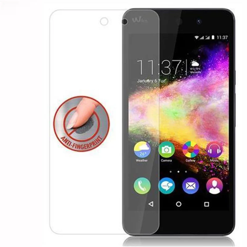 Cadorabo Panzer Folie kompatibel mit WIKO RAINBOW UP - Schutzfolie Gehärtetes (Tempered) Display-Schutzglas in 9H Härte mit 3D Touch Kompatibilität