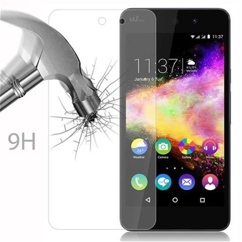 Cadorabo Panzer Folie kompatibel mit WIKO RAINBOW UP - Schutzfolie Gehärtetes (Tempered) Display-Schutzglas in 9H Härte mit 3D Touch Kompatibilität