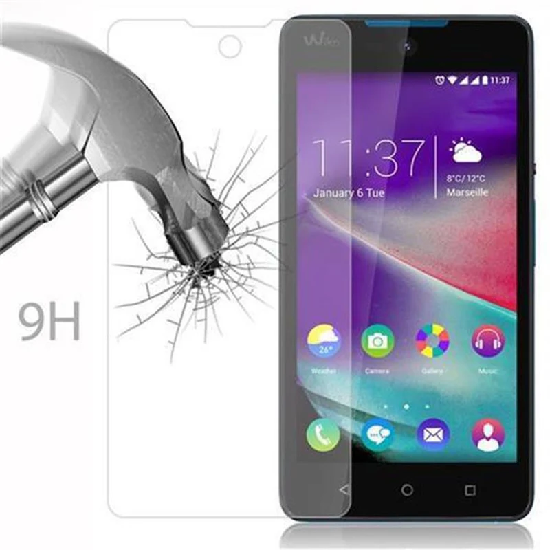Cadorabo Panzer Folie kompatibel mit WIKO RAINBOW LITE - Schutzfolie Gehärtetes (Tempered) Display-Schutzglas in 9H Härte mit 3D Touch Kompatibilität