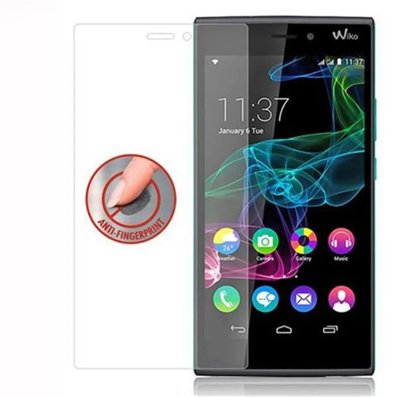 Cadorabo Panzer Folie kompatibel mit WIKO RIDGE 4G - Schutzfolie Gehärtetes (Tempered) Display-Schutzglas in 9H Härte mit 3D Touch Kompatibilität