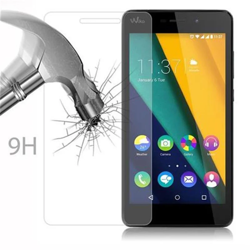 Cadorabo Panzer Folie kompatibel mit WIKO RIDGE FAB - Schutzfolie Gehärtetes (Tempered) Display-Schutzglas in 9H Härte mit 3D Touch Kompatibilität