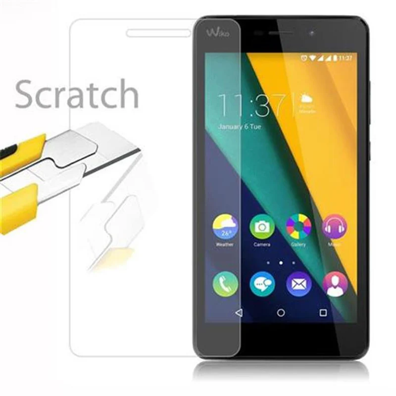 Cadorabo Panzer Folie kompatibel mit WIKO RIDGE FAB - Schutzfolie Gehärtetes (Tempered) Display-Schutzglas in 9H Härte mit 3D Touch Kompatibilität