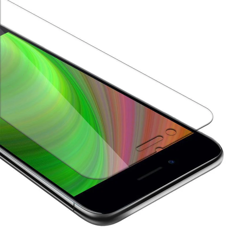 Cadorabo Panzer Folie kompatibel mit Apple iPhone 7 / 7S / 8 / SE 2020 - Schutzfolie Gehärtetes (Tempered) Display-Schutzglas in 9H Härte mit 3D Touch Kompatibilität