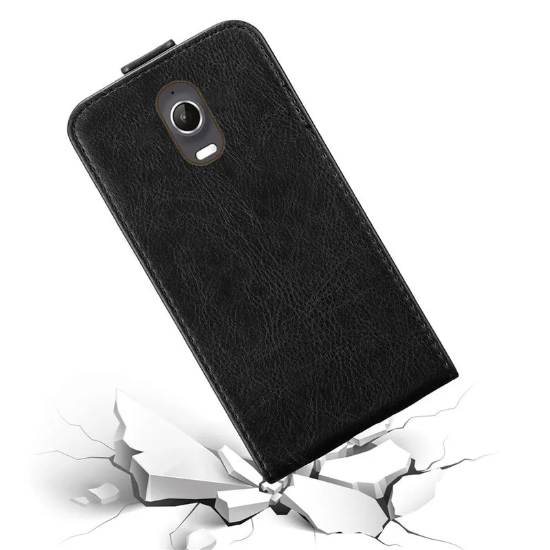 Cadorabo Hülle kompatibel mit WIKO WAX Schutzhülle im Flip Design aus glattem Kunstleder