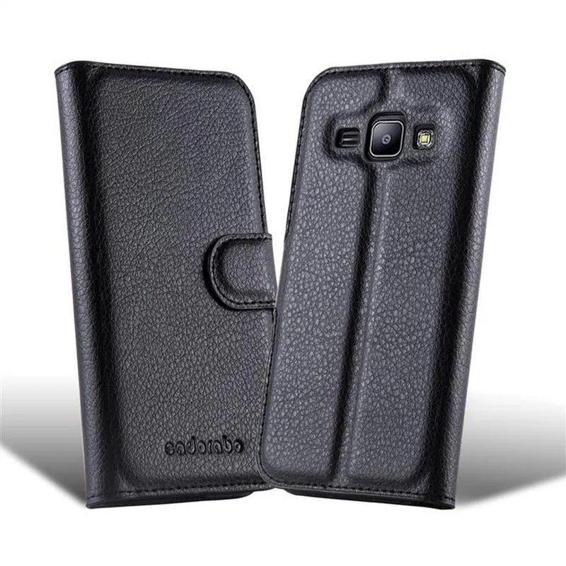Cadorabo Hülle kompatibel mit Samsung Samsung Galaxy TREND 3 Schutzhülle mit Magnetverschluss, Standfunktion und Kartenfach