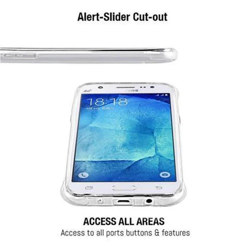 Cadorabo Hülle kompatibel mit Samsung Galaxy J5 2015 Small Waist Schutzhülle aus flexiblem TPU Silikon mit Schlaufe
