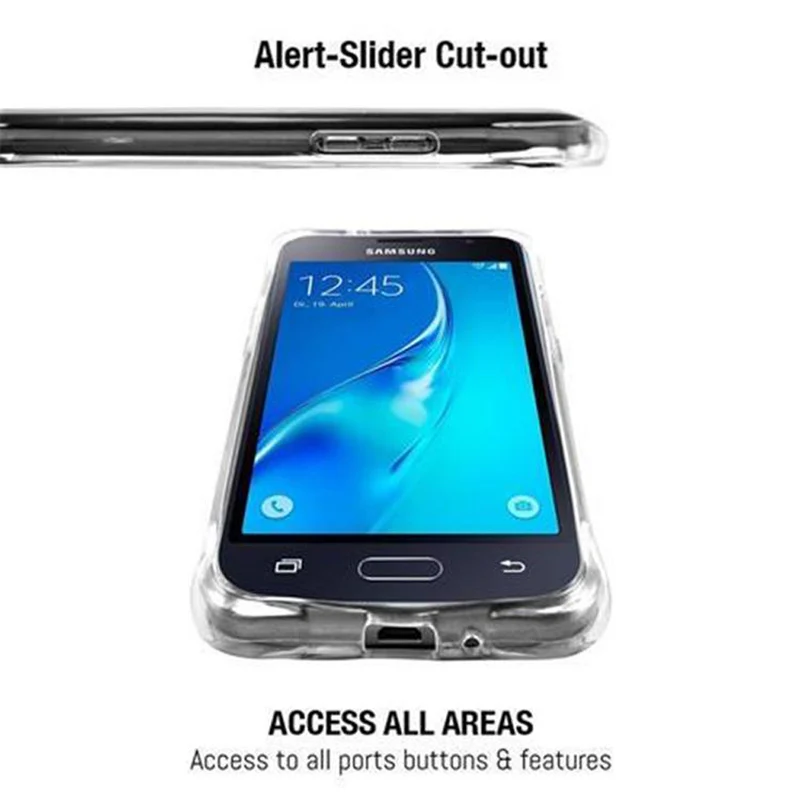 Cadorabo Hülle kompatibel mit Samsung Galaxy J1 2016 Small Waist Schutzhülle aus flexiblem TPU Silikon mit Schlaufe