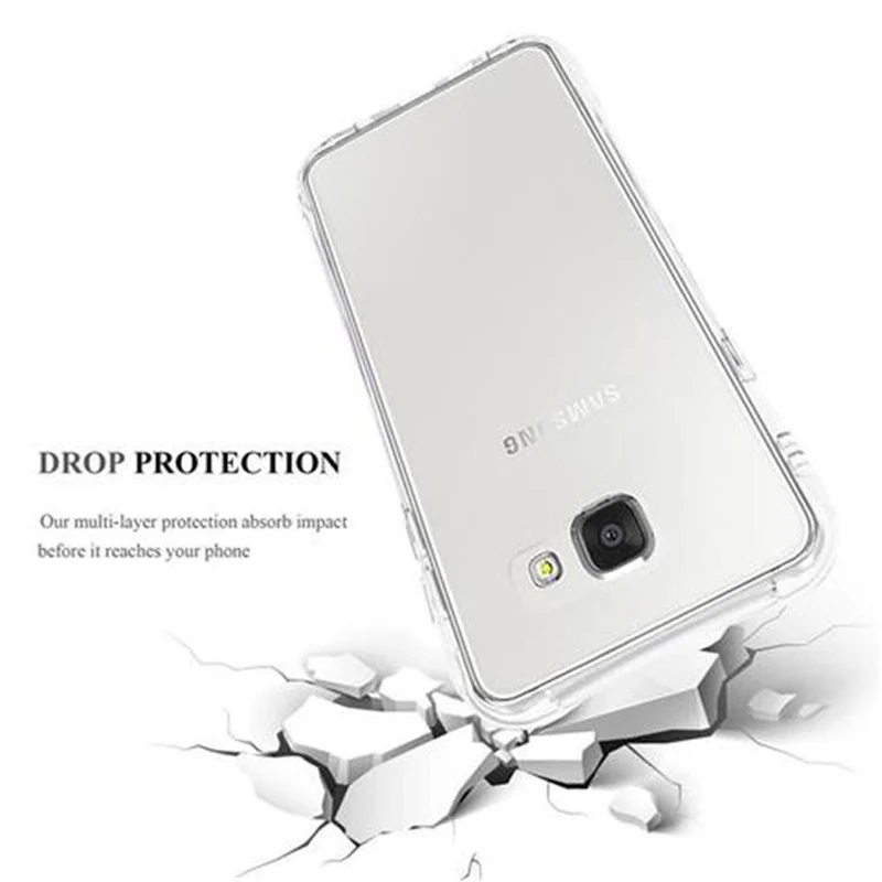 Cadorabo Hülle kompatibel mit Samsung Galaxy A7 2016 Small Waist Schutzhülle aus flexiblem TPU Silikon mit Schlaufe