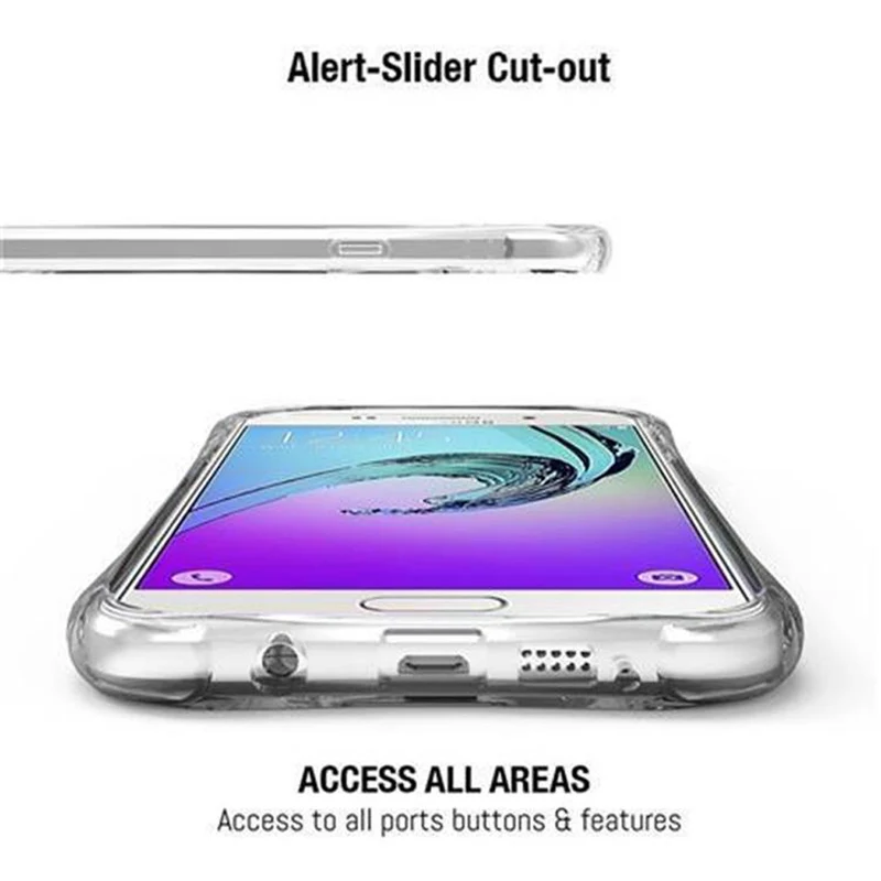 Cadorabo Hülle kompatibel mit Samsung Galaxy A7 2016 Small Waist Schutzhülle aus flexiblem TPU Silikon mit Schlaufe