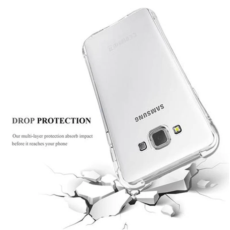 Cadorabo Hülle kompatibel mit Samsung Galaxy A7 2015 Small Waist Schutzhülle aus flexiblem TPU Silikon mit Schlaufe