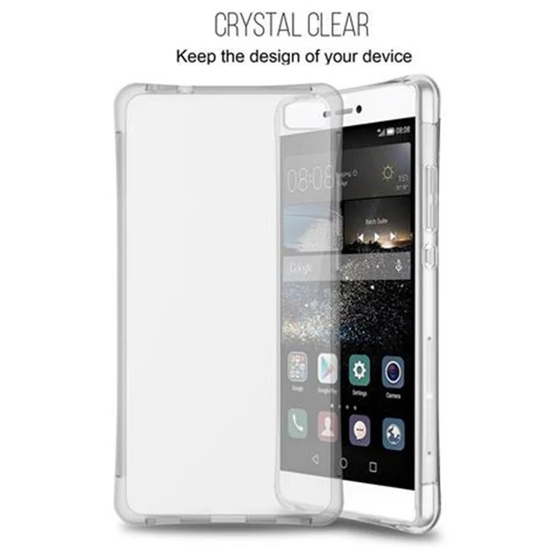 Cadorabo Hülle kompatibel mit Huawei P8 Small Waist Schutzhülle aus flexiblem TPU Silikon mit Schlaufe