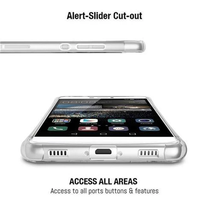 Cadorabo Hülle kompatibel mit Huawei P8 Small Waist Schutzhülle aus flexiblem TPU Silikon mit Schlaufe