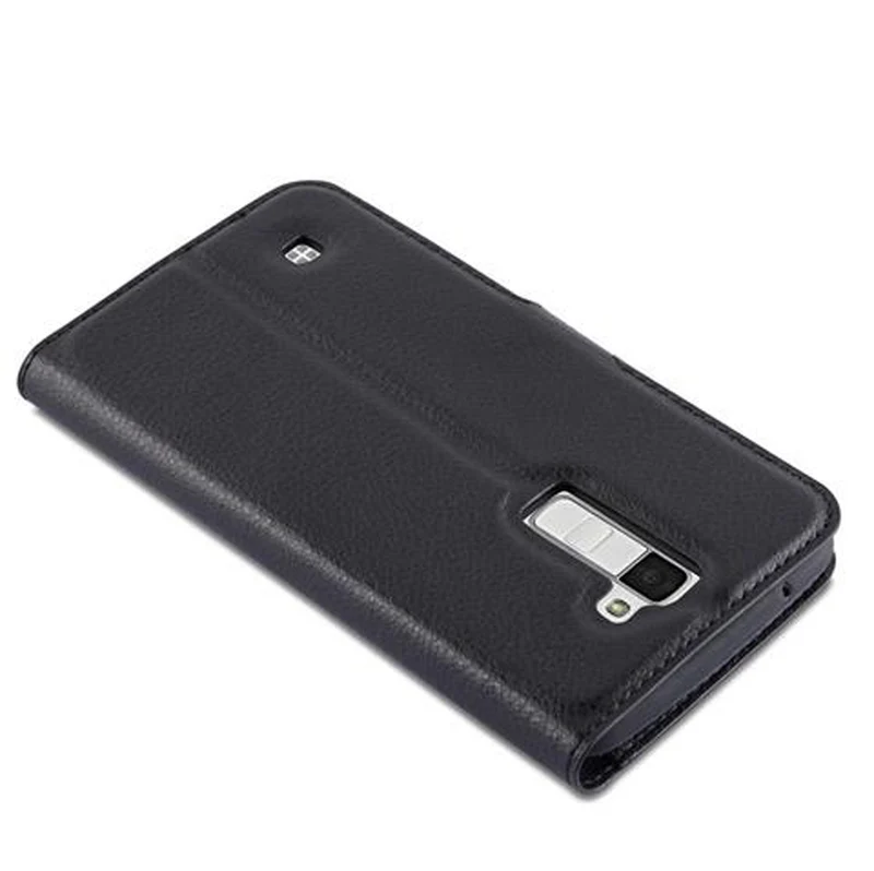 Cadorabo Hülle kompatibel mit LG K10 2016 Schutzhülle mit Magnetverschluss, Standfunktion und Kartenfach