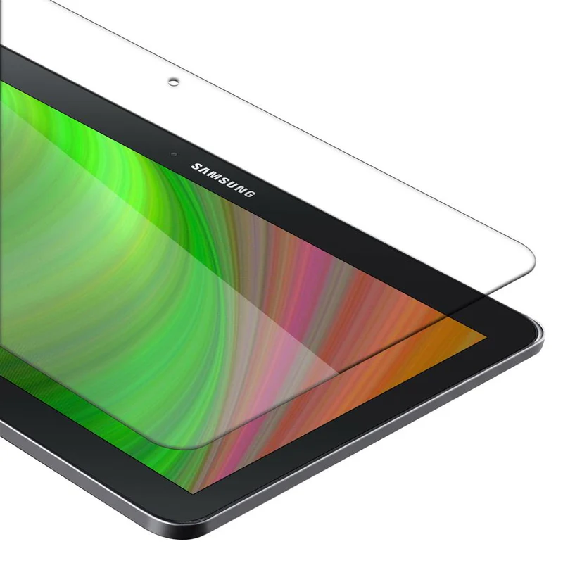 Cadorabo Panzer Folie kompatibel mit Samsung Galaxy Tab 4 (10.1 Zoll) Gehärtetes (Tempered) Display-Schutzglas in 9H Härte mit 3D Touch Kompatibilität