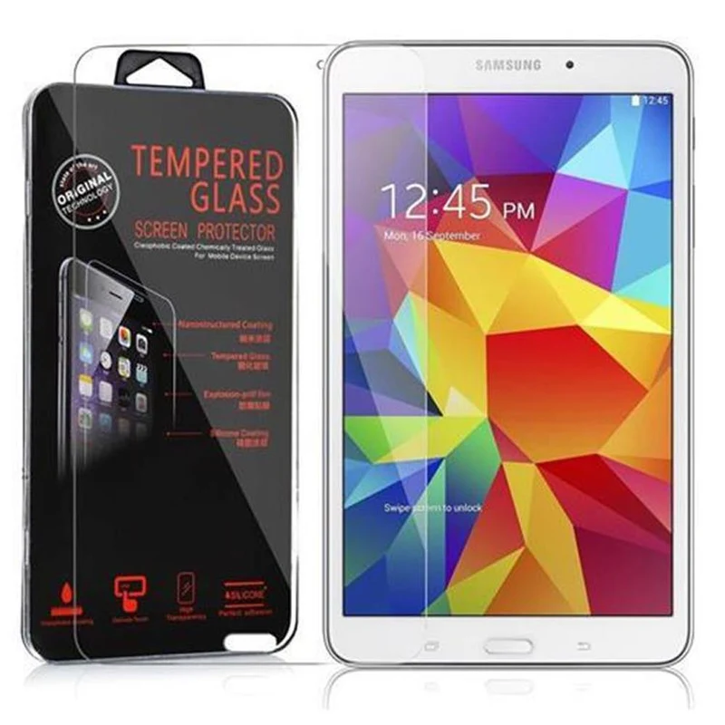 Cadorabo Panzer Folie kompatibel mit Samsung Galaxy Tab 4 (8 Zoll) Gehärtetes (Tempered) Display-Schutzglas in 9H Härte mit 3D Touch Kompatibilität