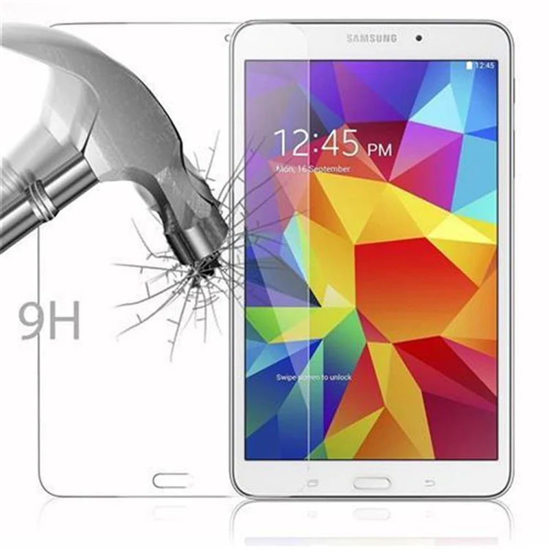 Cadorabo Panzer Folie kompatibel mit Samsung Galaxy Tab 4 (8 Zoll) Gehärtetes (Tempered) Display-Schutzglas in 9H Härte mit 3D Touch Kompatibilität