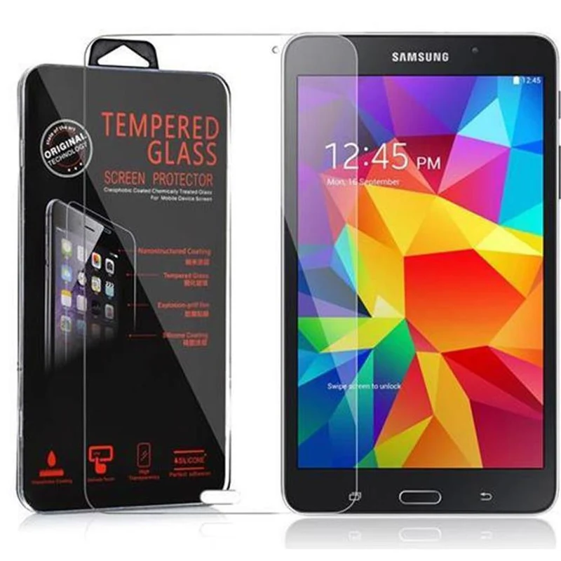 Cadorabo Panzer Folie kompatibel mit Samsung Galaxy Tab 4 (7 Zoll) Gehärtetes (Tempered) Display-Schutzglas in 9H Härte mit 3D Touch Kompatibilität