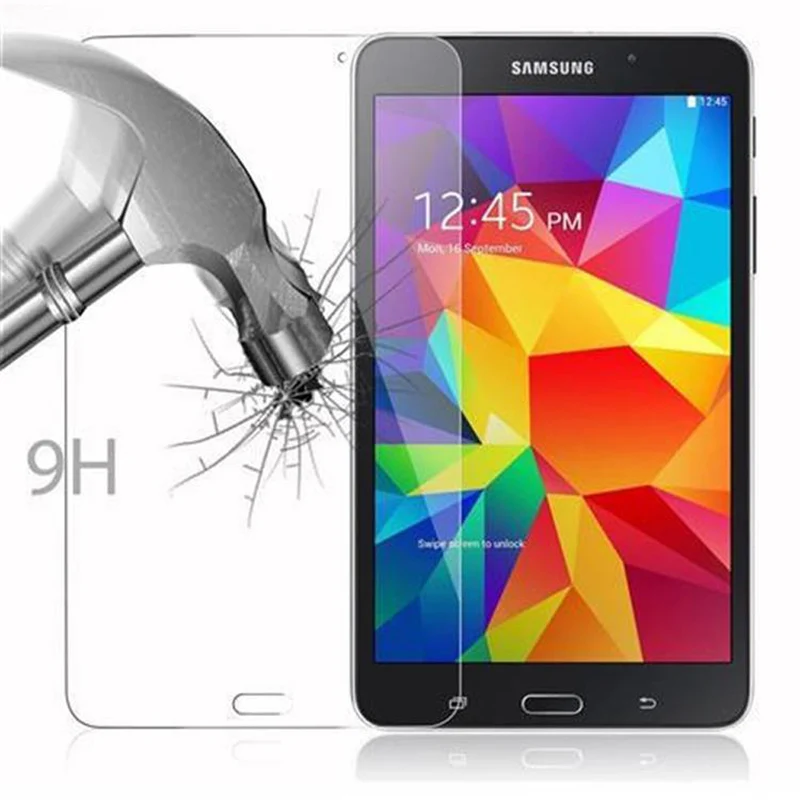 Cadorabo Panzer Folie kompatibel mit Samsung Galaxy Tab 4 (7 Zoll) Gehärtetes (Tempered) Display-Schutzglas in 9H Härte mit 3D Touch Kompatibilität