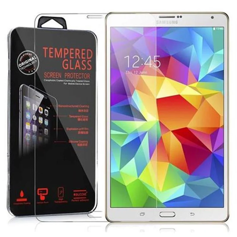 Cadorabo Panzer Folie kompatibel mit Samsung Galaxy Tab S (8.4 Zoll) Gehärtetes (Tempered) Display-Schutzglas in 9H Härte mit 3D Touch Kompatibilität