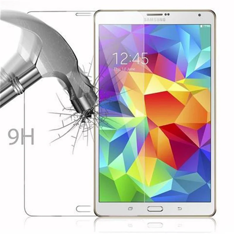 Cadorabo Panzer Folie kompatibel mit Samsung Galaxy Tab S (8.4 Zoll) Gehärtetes (Tempered) Display-Schutzglas in 9H Härte mit 3D Touch Kompatibilität