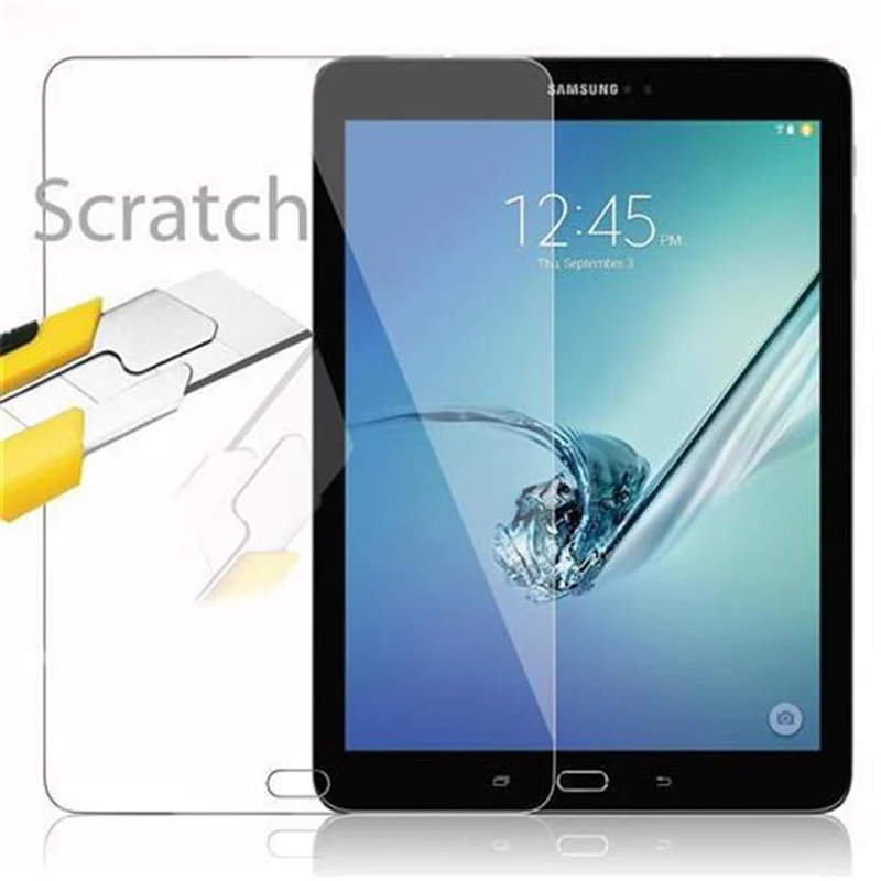 Cadorabo Panzer Folie kompatibel mit Samsung Galaxy Tab S2 (9.7 Zoll) Gehärtetes (Tempered) Display-Schutzglas in 9H Härte mit 3D Touch Kompatibilität