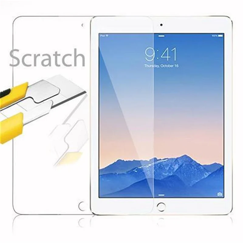 Cadorabo Panzer Folie kompatibel mit Apple iPad AIR 2 2014 / AIR 2013 Gehärtetes (Tempered) Display-Schutzglas in 9H Härte mit 3D Touch Kompatibilität