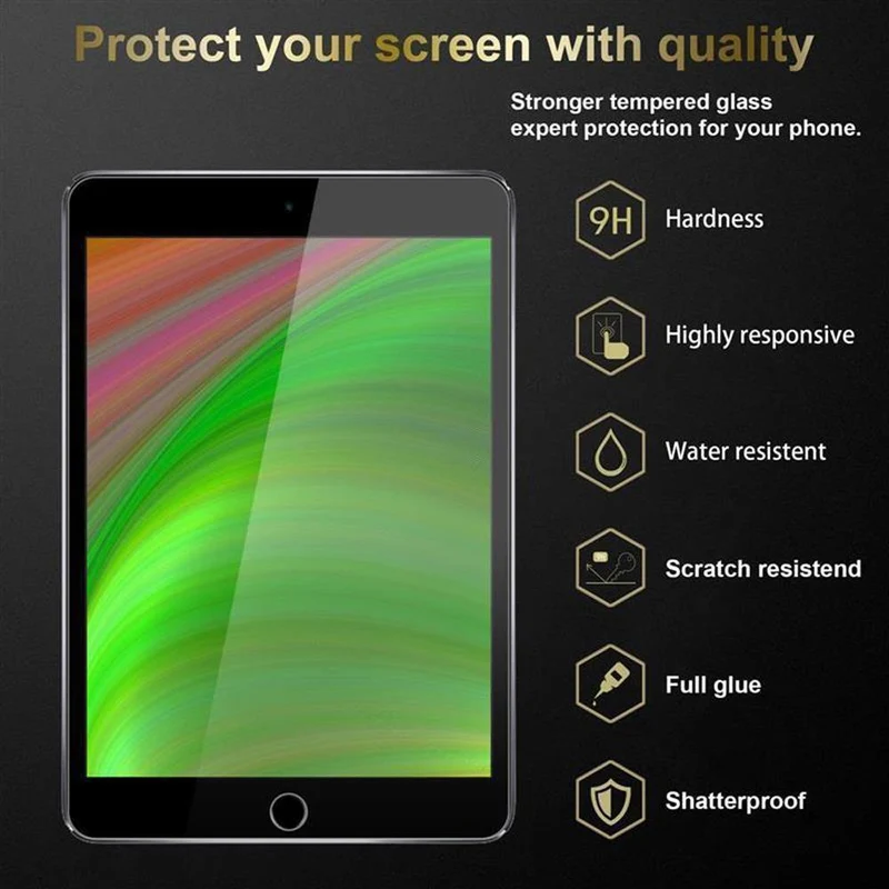 Cadorabo Panzer Folie kompatibel mit Apple iPad MINI / MINI 2 / MINI 3 Gehärtetes (Tempered) Display-Schutzglas in 9H Härte mit 3D Touch Kompatibilität