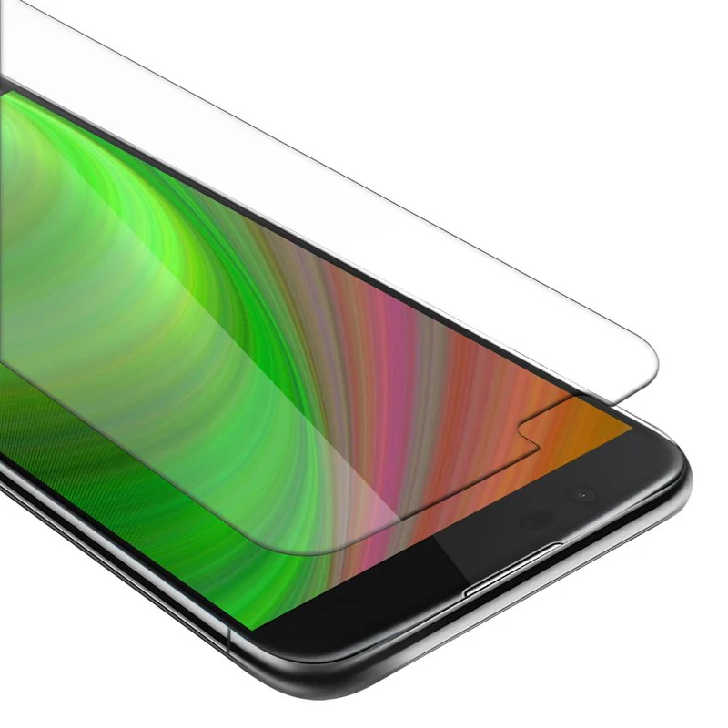Cadorabo Panzer Folie kompatibel mit LG K10 2016 - Schutzfolie Gehärtetes (Tempered) Display-Schutzglas in 9H Härte mit 3D Touch Kompatibilität