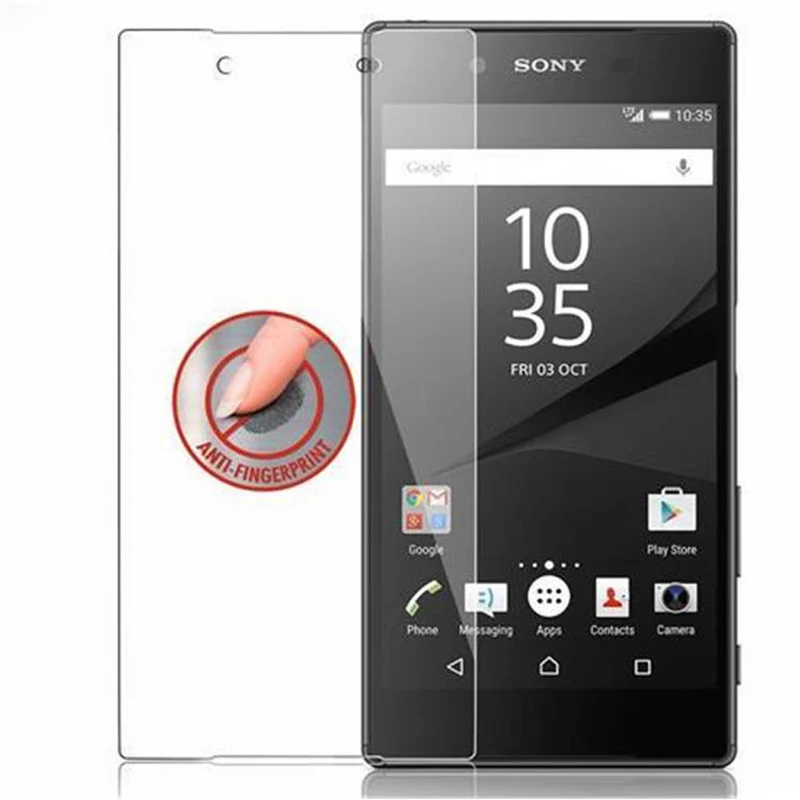 Cadorabo Panzer Folie kompatibel mit Sony Xperia Z5 - Schutzfolie Gehärtetes (Tempered) Display-Schutzglas in 9H Härte mit 3D Touch Kompatibilität