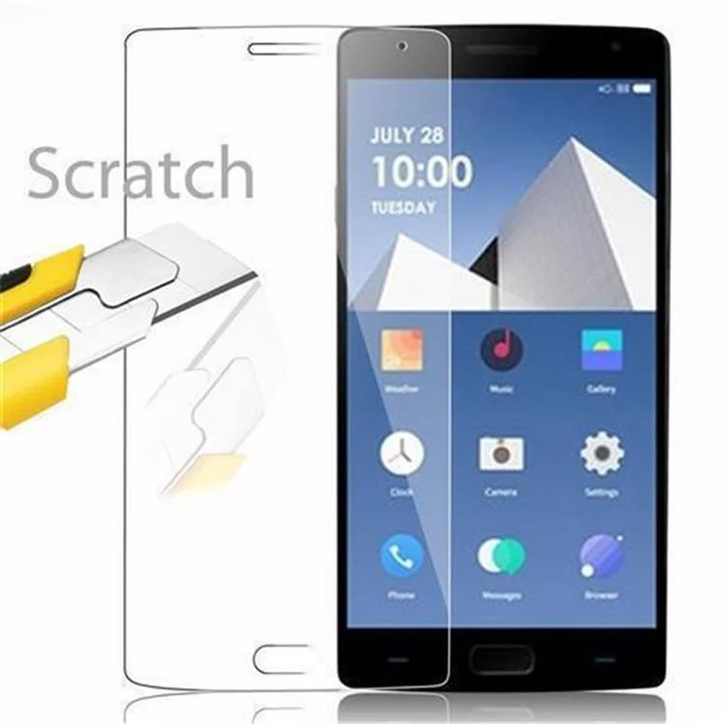 Cadorabo Panzer Folie kompatibel mit OnePlus 2 - Schutzfolie Gehärtetes (Tempered) Display-Schutzglas in 9H Härte mit 3D Touch Kompatibilität