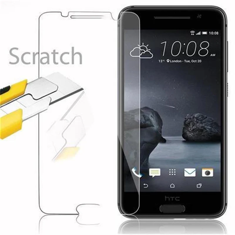 Cadorabo Panzer Folie kompatibel mit HTC ONE A9 - Schutzfolie Gehärtetes (Tempered) Display-Schutzglas in 9H Härte mit 3D Touch Kompatibilität