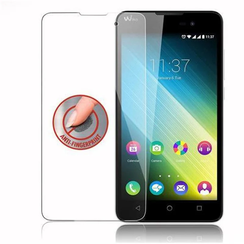 Cadorabo Panzer Folie kompatibel mit WIKO LENNY 2 - Schutzfolie Gehärtetes (Tempered) Display-Schutzglas in 9H Härte mit 3D Touch Kompatibilität