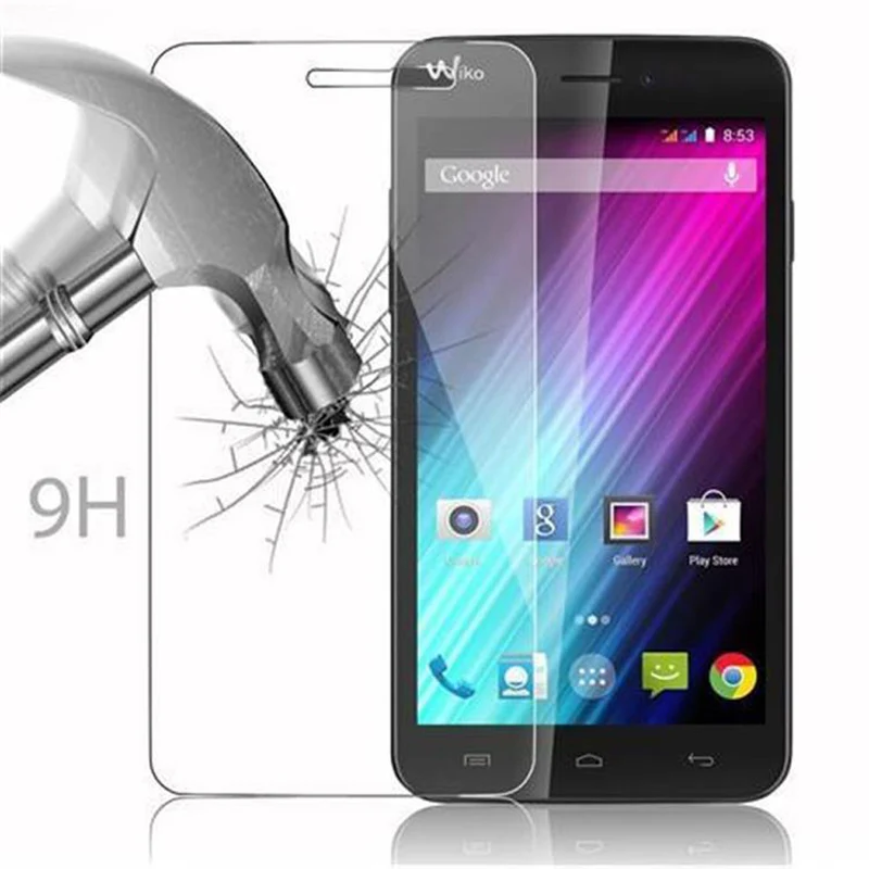 Cadorabo Panzer Folie kompatibel mit WIKO LENNY - Schutzfolie Gehärtetes (Tempered) Display-Schutzglas in 9H Härte mit 3D Touch Kompatibilität