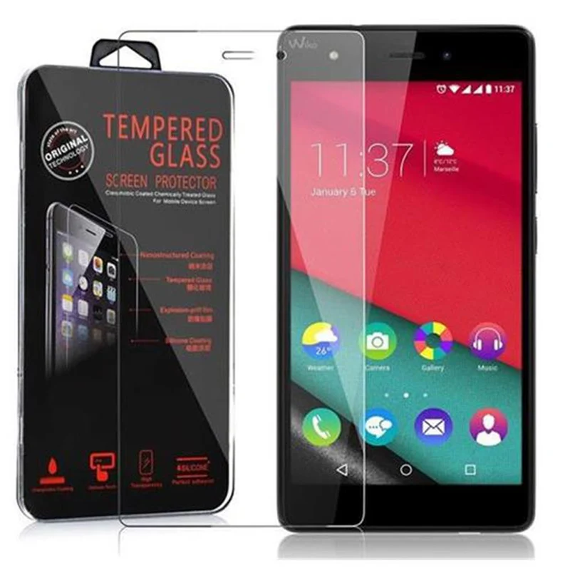 Cadorabo Panzer Folie kompatibel mit WIKO PULP 4G - Schutzfolie Gehärtetes (Tempered) Display-Schutzglas in 9H Härte mit 3D Touch Kompatibilität