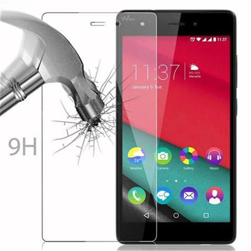 Cadorabo Panzer Folie kompatibel mit WIKO PULP 4G - Schutzfolie Gehärtetes (Tempered) Display-Schutzglas in 9H Härte mit 3D Touch Kompatibilität